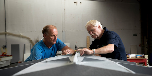 Enviroplaz director Stephen Swart (left) and founding director Peter Barrow at their factory in Manukau. Photo / Dean Purcell.