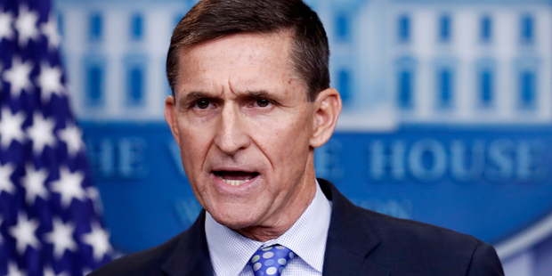 Former National Security Adviser Michael Flynn who resigned this week from his position. Photo / AP