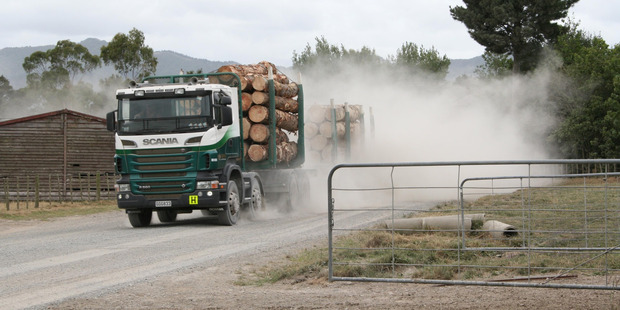 Logging trucks kicking up a dust storm have prompted residents on Wright and McCardle roads to lobby Whangarei District Council to seal the road - which should now start happening.