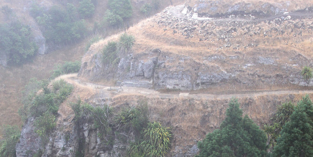 CLOSE: The Te Mata Park Trust have decided to close a section of the mountain bike track while they investigate the mountain bike accident which happened last Tuesday. PHOTO/DUNCAN BROWN.