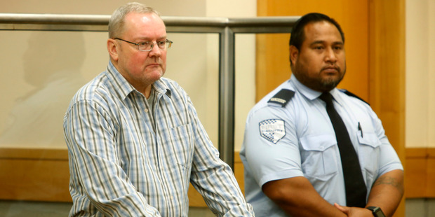 Former Kaitaia Lodge owner Michael Harris in the High Court at Whangarei on the day he was scheduled to be sentenced on charges of indecent assault and stupefying guests. Photo / Michael Cunningham