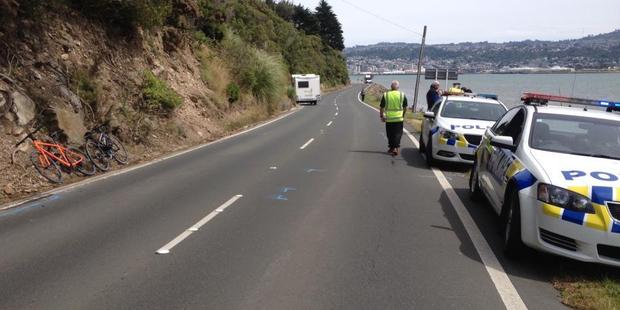 The accident happened on this stretch of road while Bernard Gendron was cycling with his partner. Photo / Shawn McAvinue