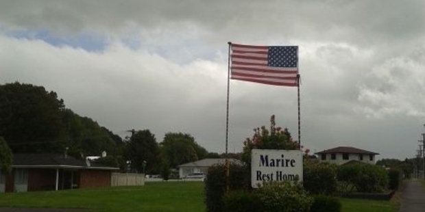 The flag before it was stolen.