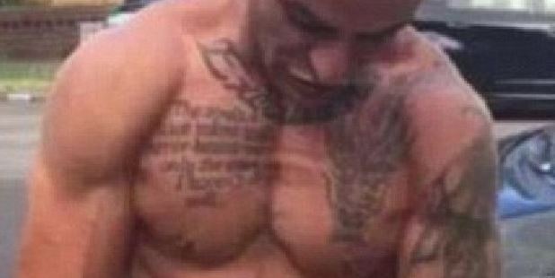 Tattoos and a six pack: Slain hitman Hamad Assaad gang was an underworld figure. Photo / Supplied
