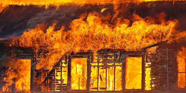 A house in Lyndhurst St, Hastings has been badly damaged in an overnight blaze. Photo / File