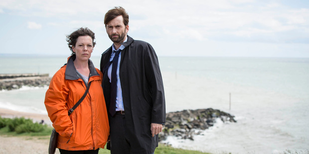 Olivia Colman and David Tennant star in Broadchurch. Photo/Supplied