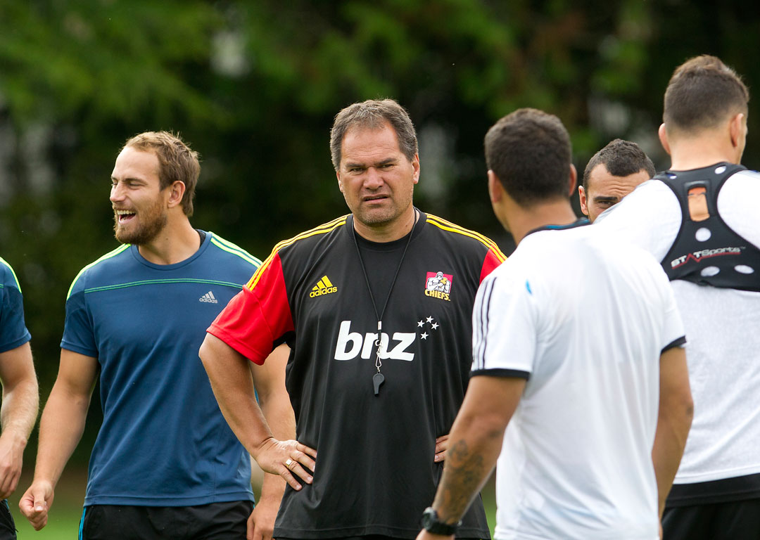 Chiefs head coach Dave Rennie. Photo / Christine Cornege