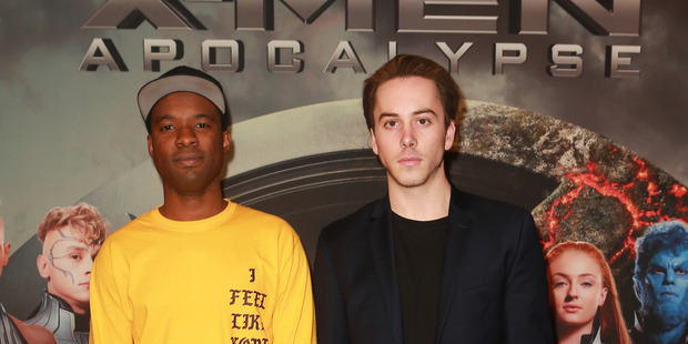 Max Key (right) prepares to feature on the next cover of Woman's Day. Photo / Supplied
