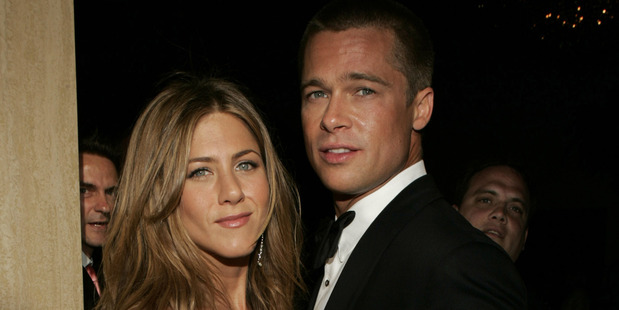 Brad Pitt and Jennifer Aniston pictured together in 2004. Photo / Getty Images