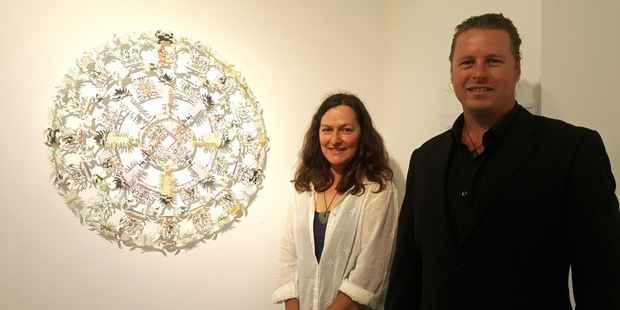 Lianne Edwards has created 11 artworks from rubbish collected by Sea Cleaners founder Hayden Smith.