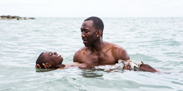 Mahershala Ali as Juan with Chiron, the boy, played by Alex R. Hibbert. Photo / Supplied