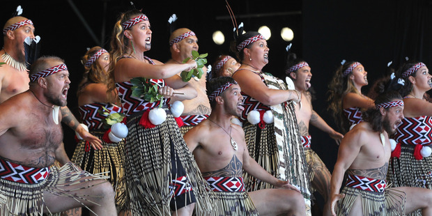 Tamatea Arikinui performing at Te Matatini National Kapa Haka Festival. Photo / Warren Buckland