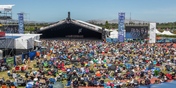 Crowd at Te Matatini National Kapa Haka Festival at Hawke's Bay Regional Sports Park. Photo / Paul Taylor
