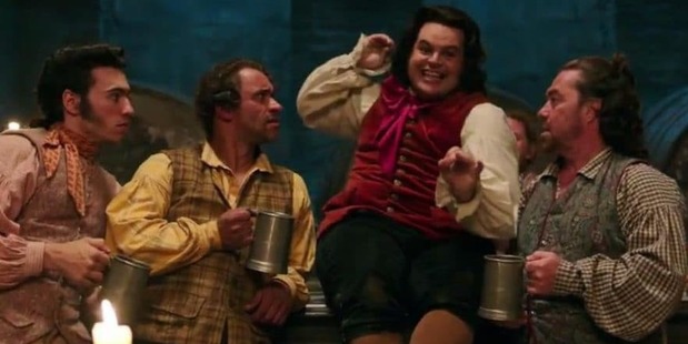 Le Fou sings about Gaston in the tavern. Photo / Disney