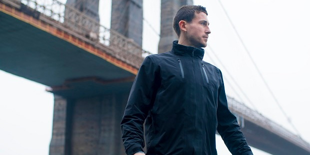 The Cubed Travel Jacket features pockets with security clips.