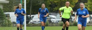 Hamilton Wanderers women's team in action at Porritt Stadium, Hamilton. Photo / Grant Stantiall