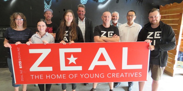Leanne Mallinder, left, Leana Rose-Peake, Devon Welch, Laci Evans-Kaipara, Ross Crowe, David Orchard, Richard Mansell, Denis Chin, Sean Blunkell.