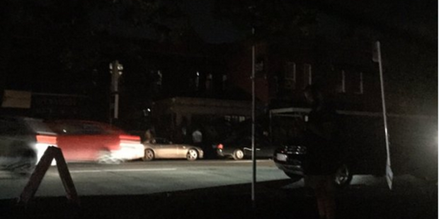 Ponsonby gone dark. Photo / Twitter / @CabbageMittens
