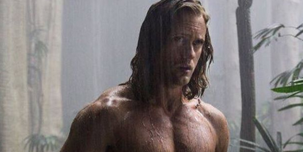 Swedish actor Alexander Skarsgard admits he didn't do very much of the rope work on the new Tarzan film. Photo / Instagram