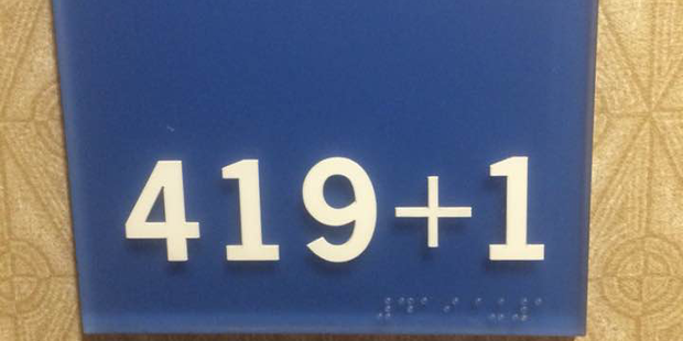 One hotel named their room 419 + 1 in order to avoid the notorious 420. Photo /Imgur