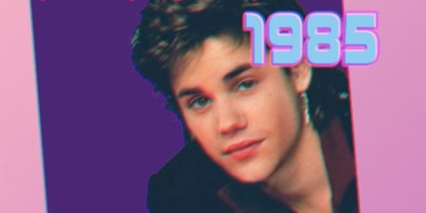 Justin Bieber has been turned into a 80's popstar by Tronicbox.