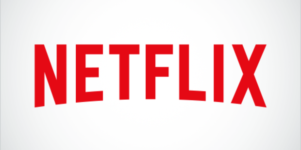 The old Netflix logo featured red lettering on a white background.