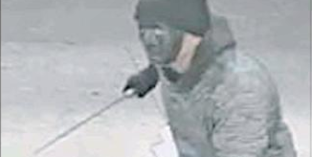 CCTV footage of the armed robber who attacked an attendant at the Mobil Service Station on Taradale Rd.