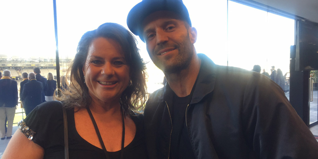 Jason Statham couldn't resist experiencing an All Blacks game for himself. PHOTO/twitter