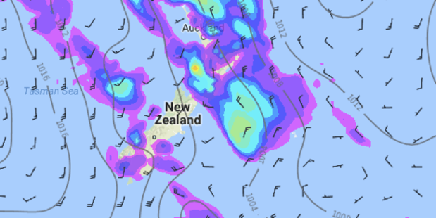 A brutal cold snap is about to sweep through the country ushering in wintry conditions. Photo / via weatherwatch.co.nz