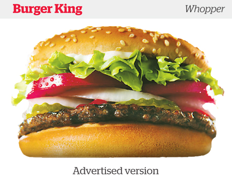Burguer King Whopper Advertised