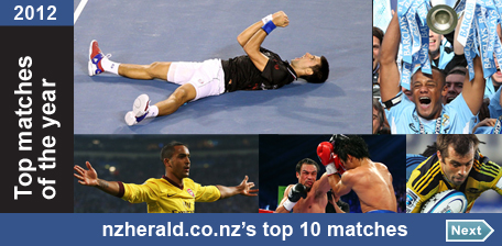 Top matches of 2012 