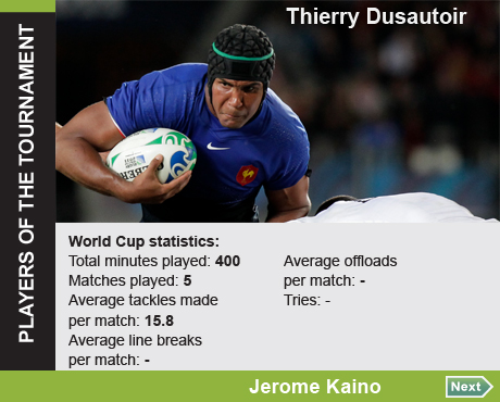 Players of the tournament - Thierry Dusautoir.