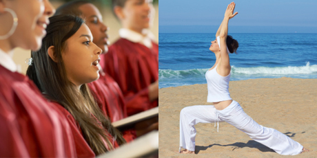 Breathing benefits of choir similiar to yoga - research