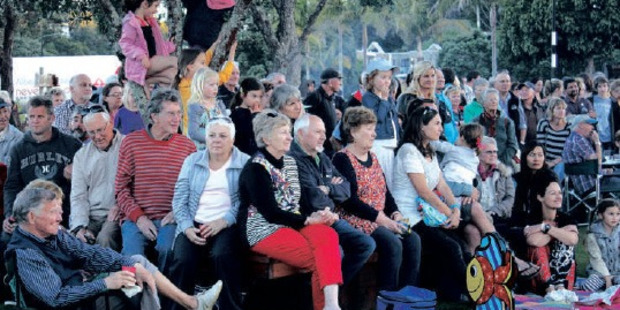 Several hundred people attended the opening of Horotutu/Our Place last year. Photograph by Peter de Graaf