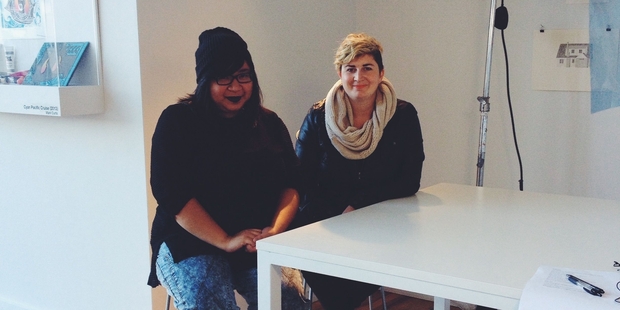 Jess Molina, left, and Naomi Johnston.