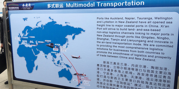 The start of the new "silk road" where multi-modal transportation is explained.