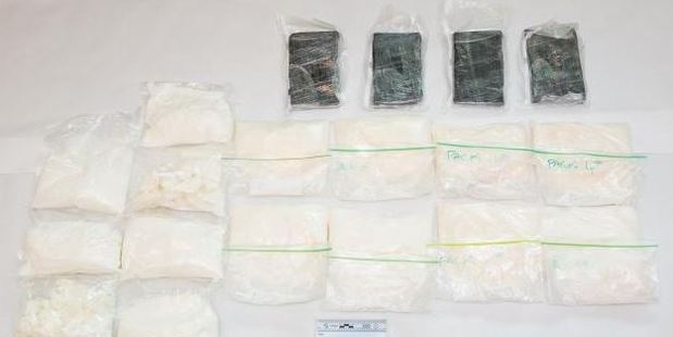 Police and Customs have seized $17 million of methamphetamine after a seven-month investigation. Photo / NZ Police