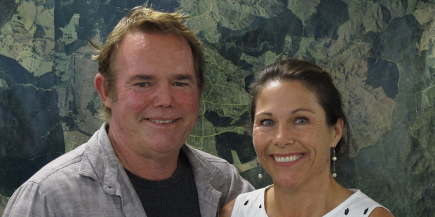 Merv and Cara Pinny after they sold Northland's biggest dairy farm earlier this year. Photo / Peter de Graaf