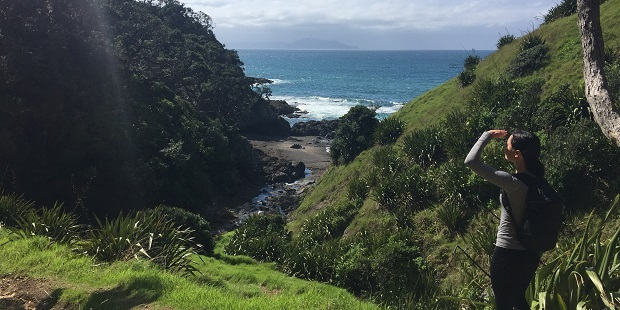 Alessandra at Poley Bay, Coromandel. Photo / Ellie Hutchinson