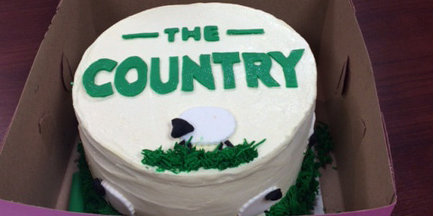 Changing from The Farming Show to The Country wasn't exactly a piece of cake writes Dom George... Photo / Supplied.