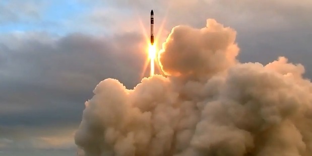 Rocket Lab's Electron rocket made it to space. Photo / Screen