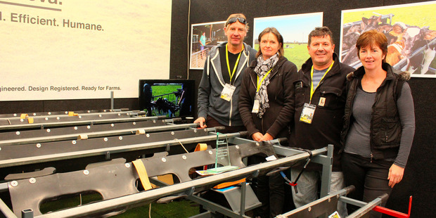 The Moova team at Fieldays, from left: Kim Caldwell, Sarah Caldwell, Greg Kane, Andrea Leach.