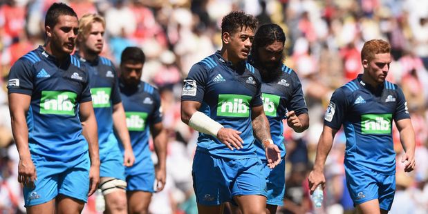 Dejected Blues players. Photo / Getty