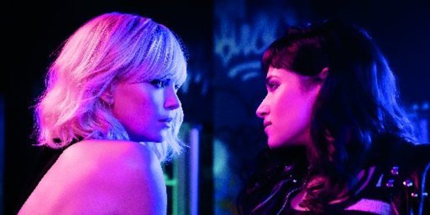 Scene from the Charlize Theron action film Atomic Blonde