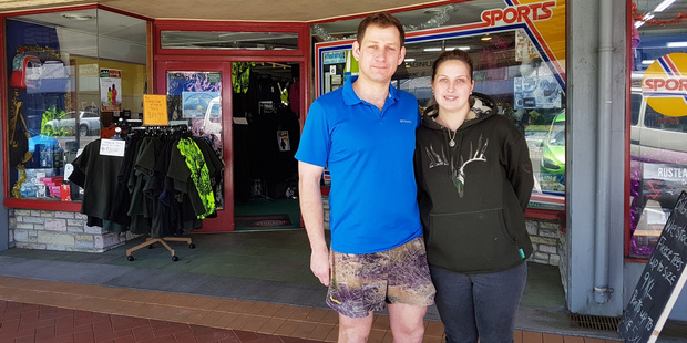 The new owners of Magnum Sports David Hartley and Raylee Blair.