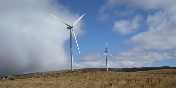 Wind turbines similar to this are proposed for coastal land near Waverley. Photo/supplied