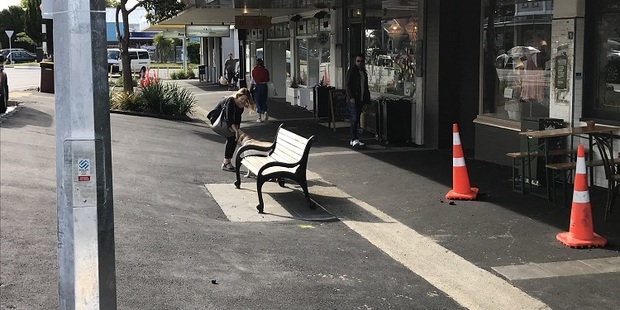THE NEW SLOPE IN WEST LYNN THAT FLOODS THE SHOPS.