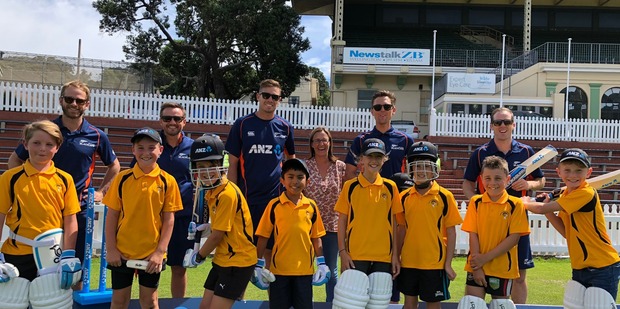 Wildcats players and their coach had a masterclass with some of the Black Caps team.