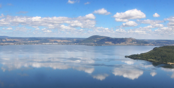 Aerial view of Lake Rotorua and Mokoia Island. Photo/File
