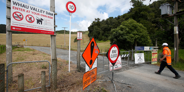 Access to Whau Valley Dam is closed to the public while pine trees are harvested from an adjacent block. Photo/Michael Cunningham